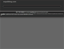 Tablet Screenshot of nepaliblog.com